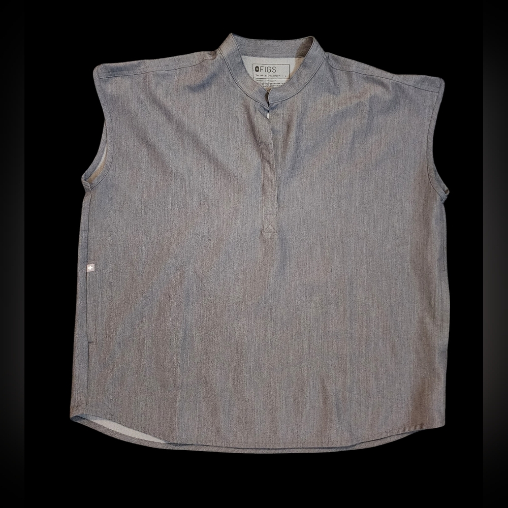 FIGS Rafaela Oversized Scrub Top Graphite Women's Large
